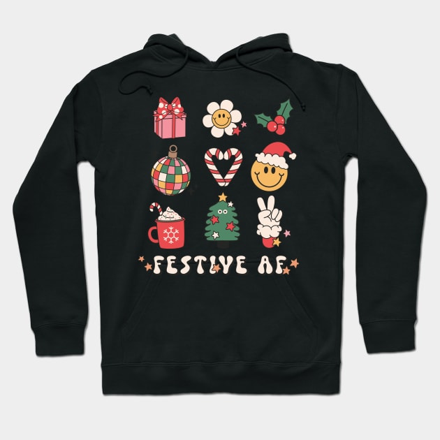 Festive Af Hoodie by NotUrOrdinaryDesign